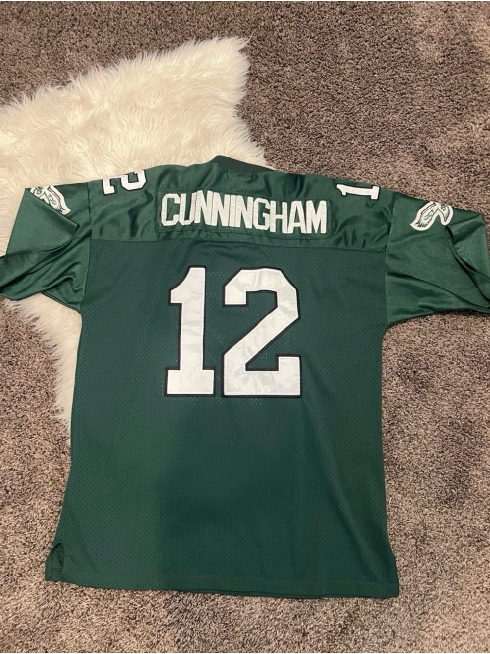 Philadelphia Eagles Green #12 Football Jersey - Picture 2 of 4
